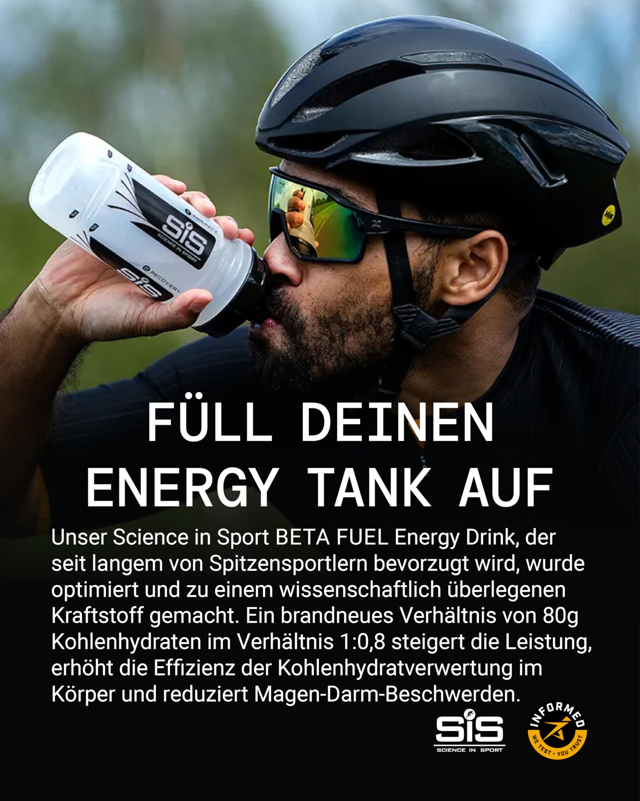 science-in-sport-beta-fuel-80-energy-drink-pulver-rote-beere-15x82g image 3