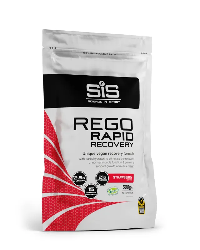 science-in-sport-rego-rapid-recovery-pulver-erdbeere-500g-vegan image 1