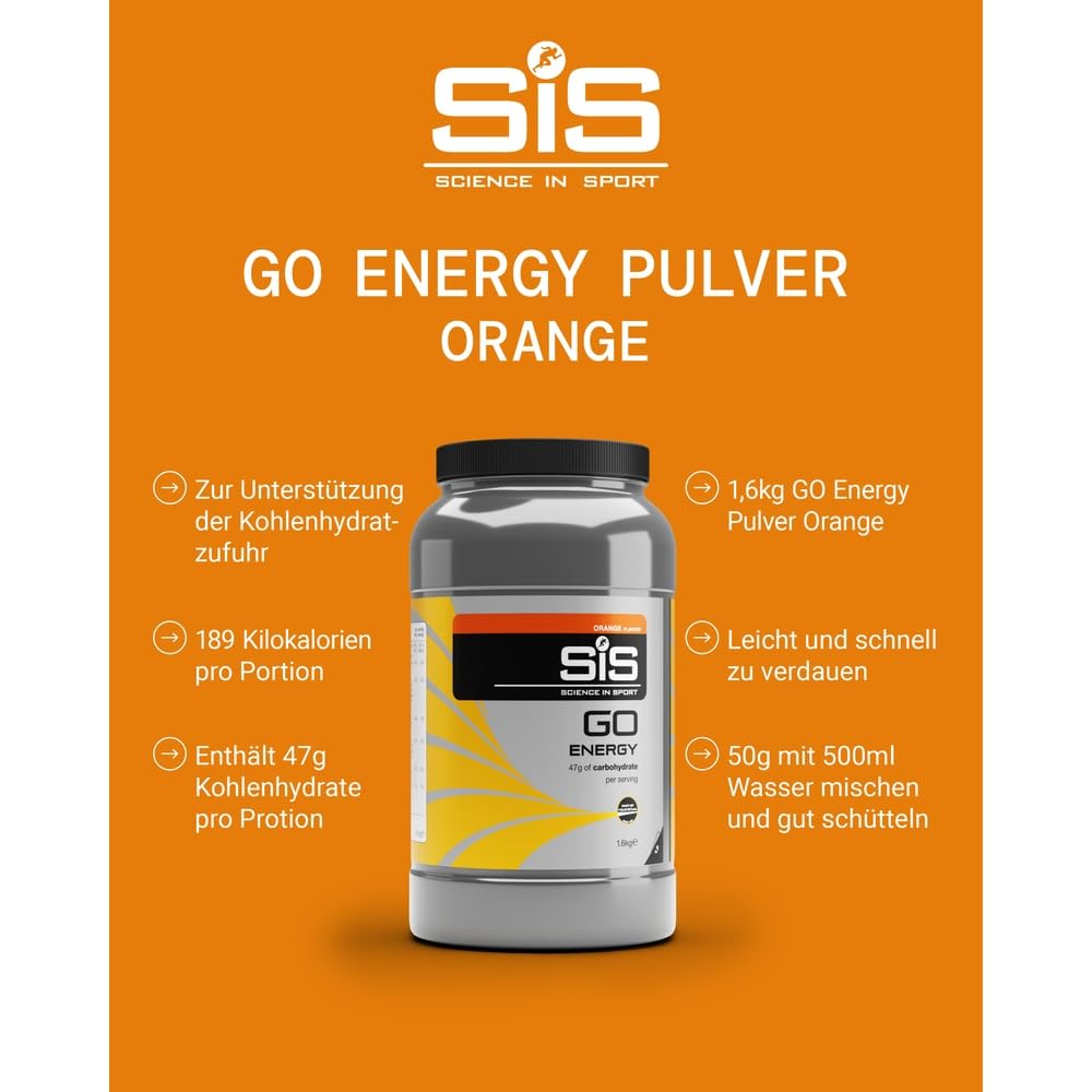 science-in-sport-go-energy-getr-nkepulver-1-6-kg-orange image 2