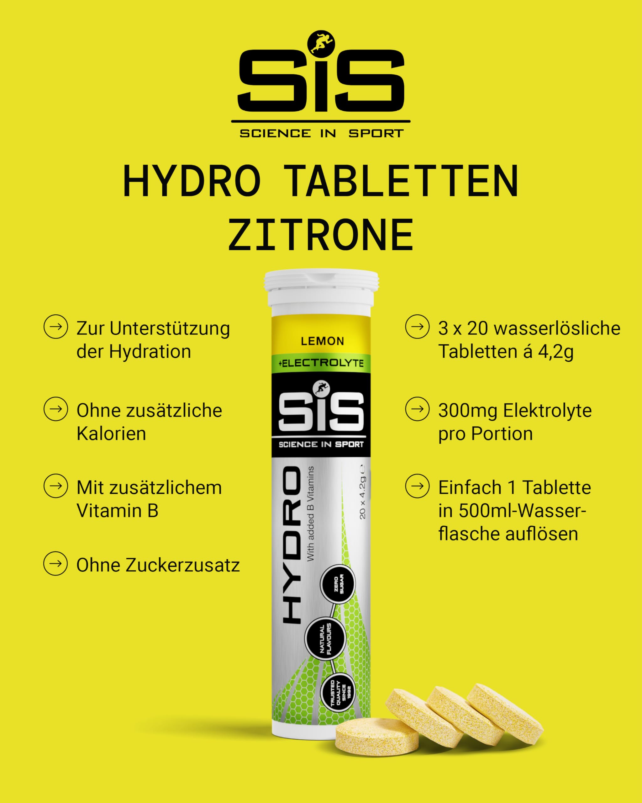 science-in-sport-go-hydro-elektrolyt-tabletten-zitrone-3-x-20-tabs image 2