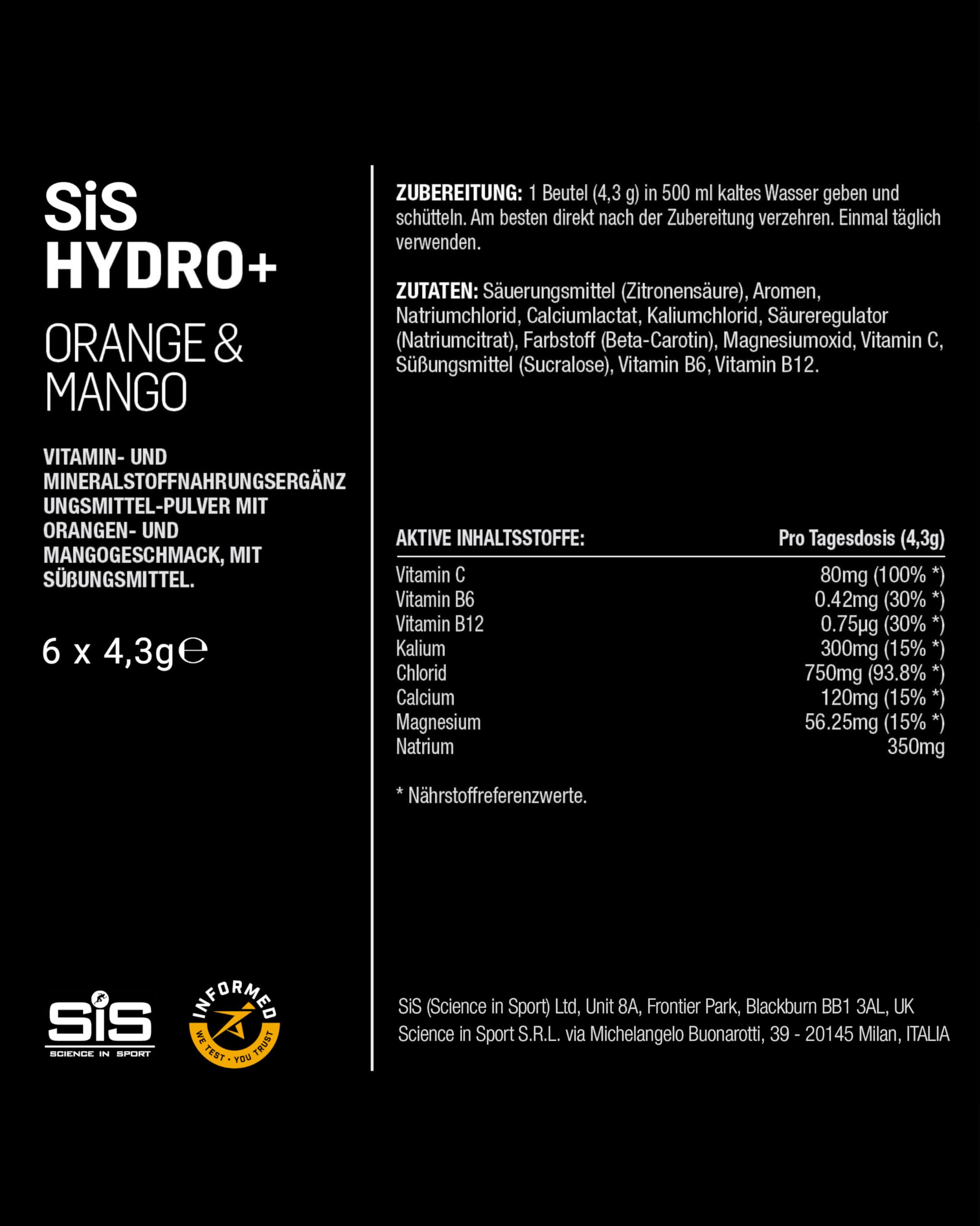 science-in-sport-hydro-elektrolyt-getr-nkepulver-6-beutel-orange-mango image 5