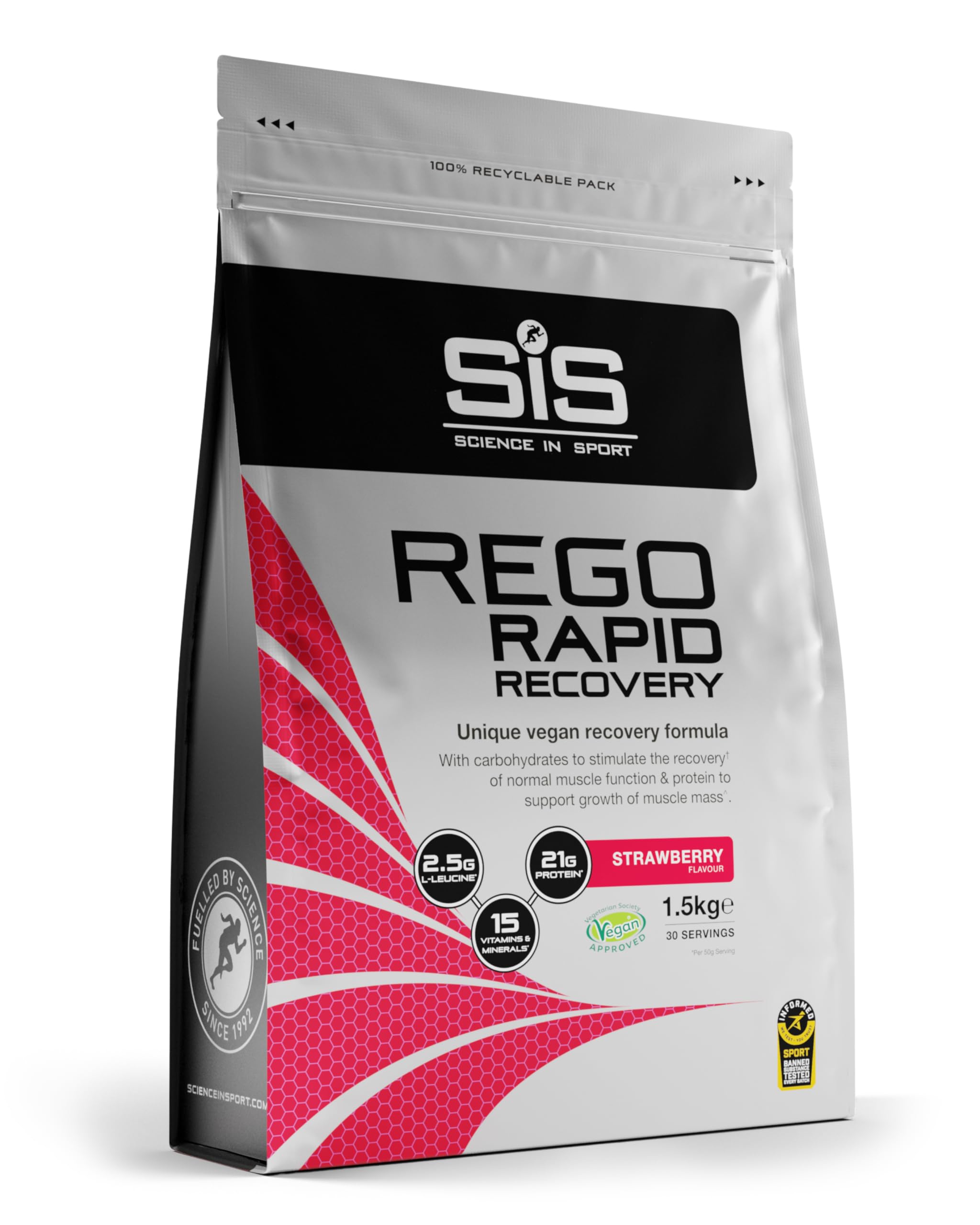 science-in-sport-rego-rapid-recovery-pulver-erdbeere-500g-vegan image 8