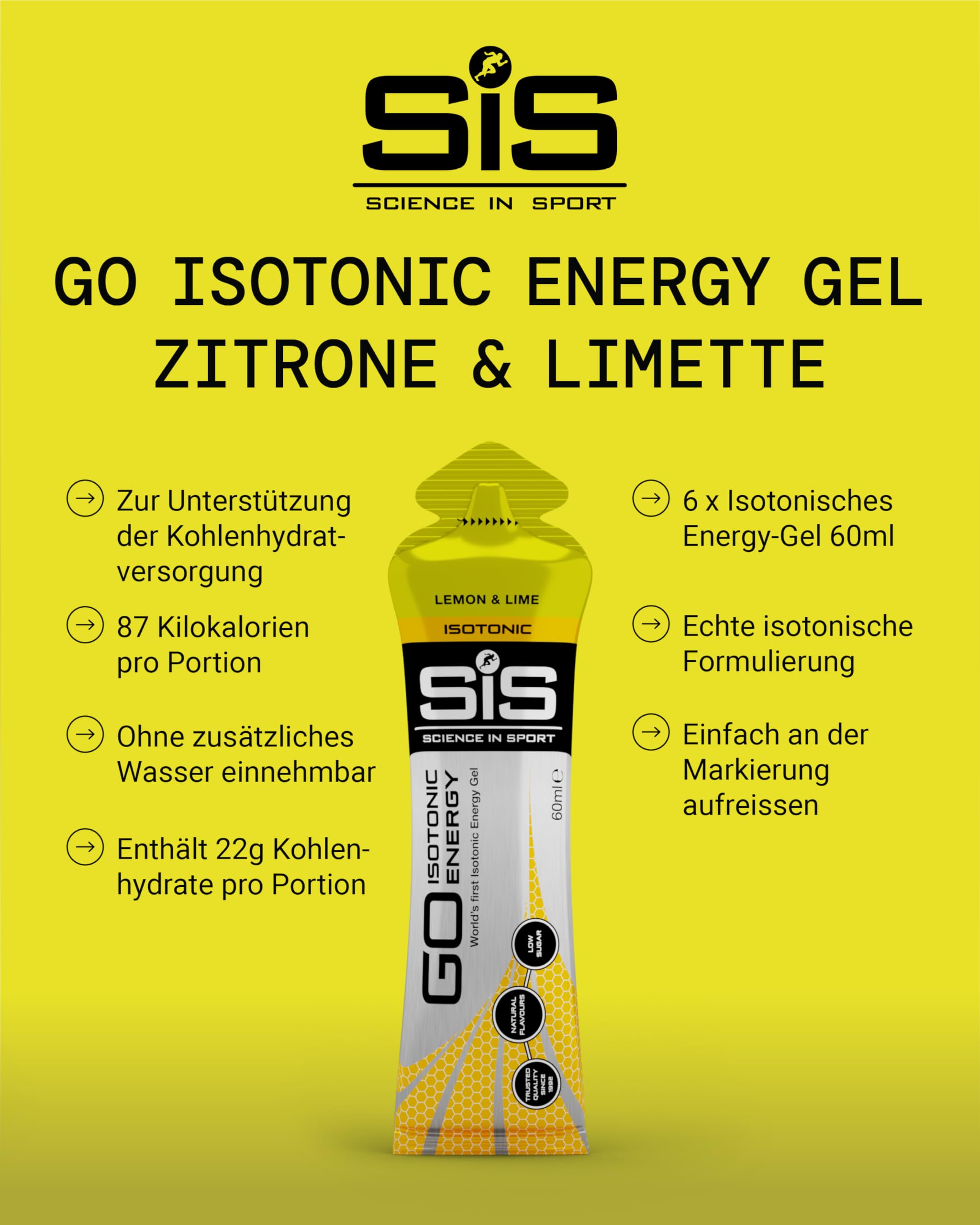 science-in-sport-go-isotonic-energy-gel-6-x-60ml-zitrone-limette image 2