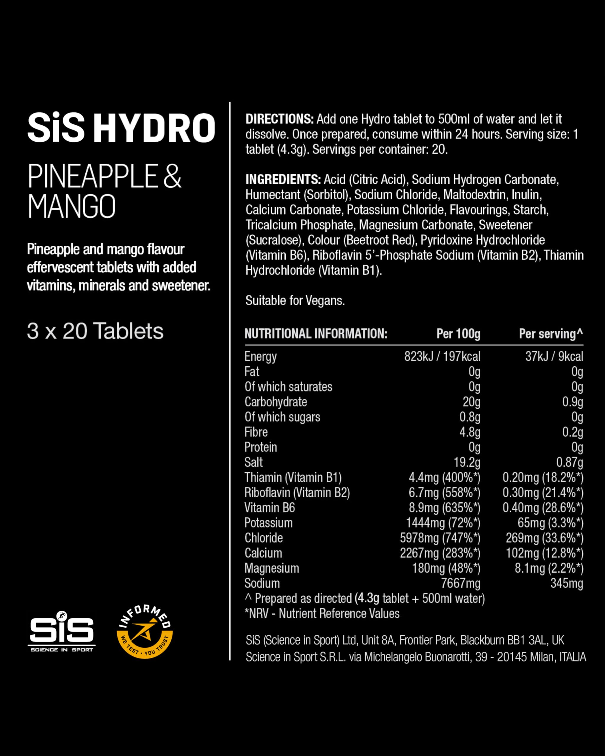 science-in-sport-hydro-tabletten-ananas-mango-3-x-20-st-ck image 5