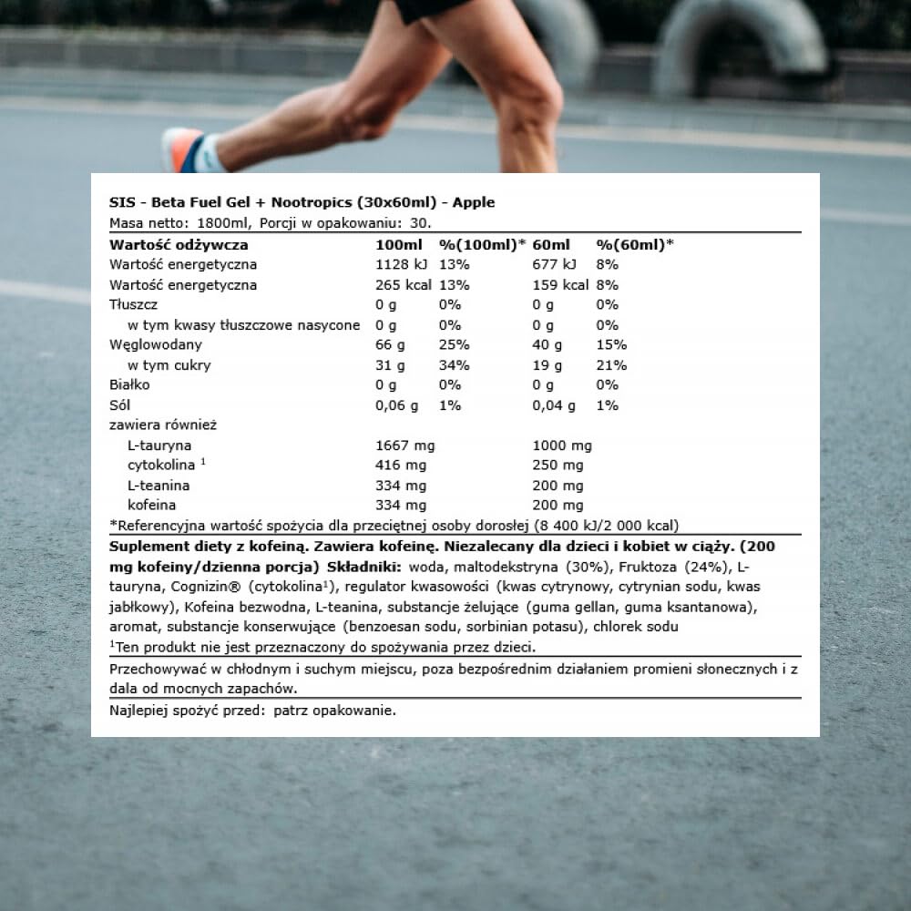 science-in-sport-beta-fuel-nootropics-gel-apfel-30-x-60-ml image 3