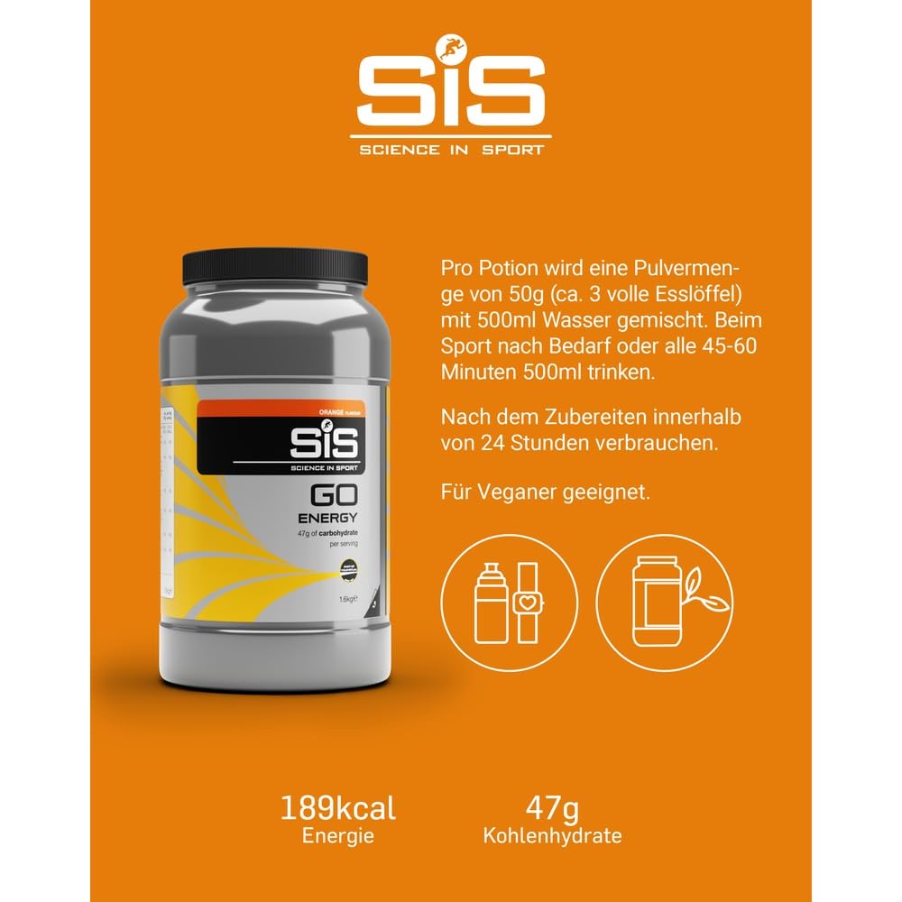 science-in-sport-go-energy-getr-nkepulver-1-6-kg-orange image 4