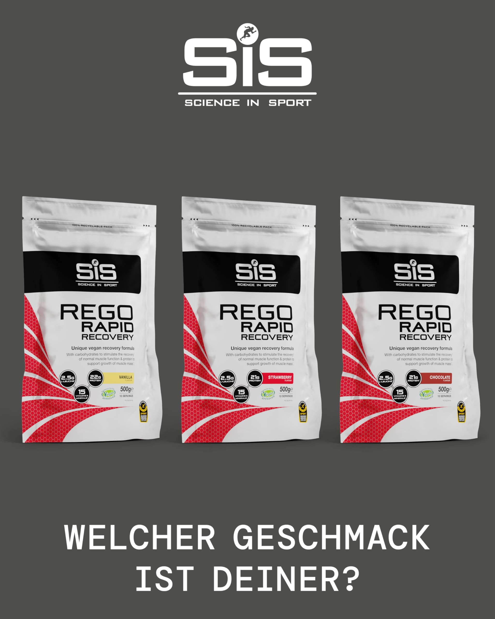 science-in-sport-rego-rapid-recovery-pulver-erdbeere-500g-vegan image 6