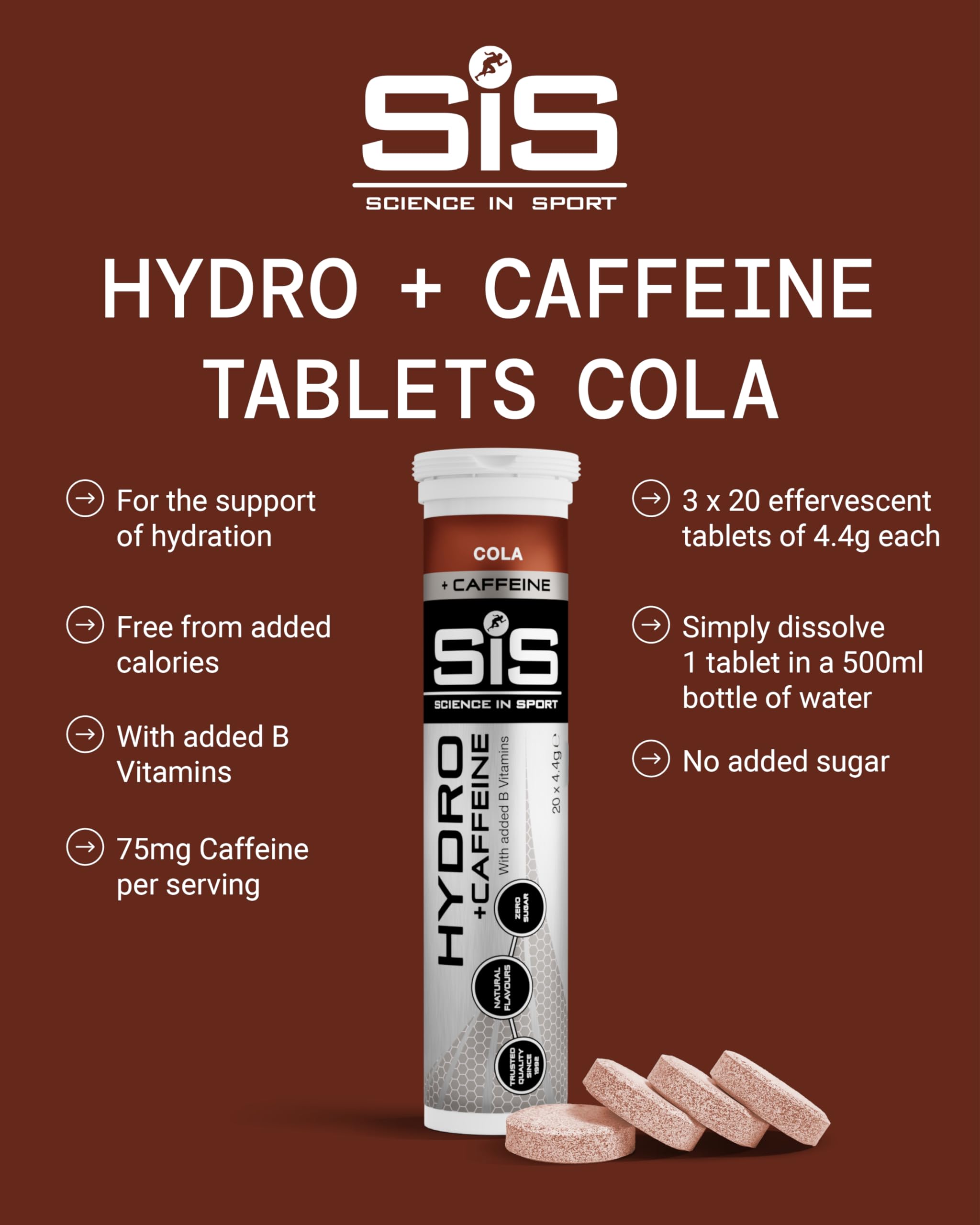 science-in-sport-go-hydro-koffein-brausetabletten-cola-3x20-tabs image 2