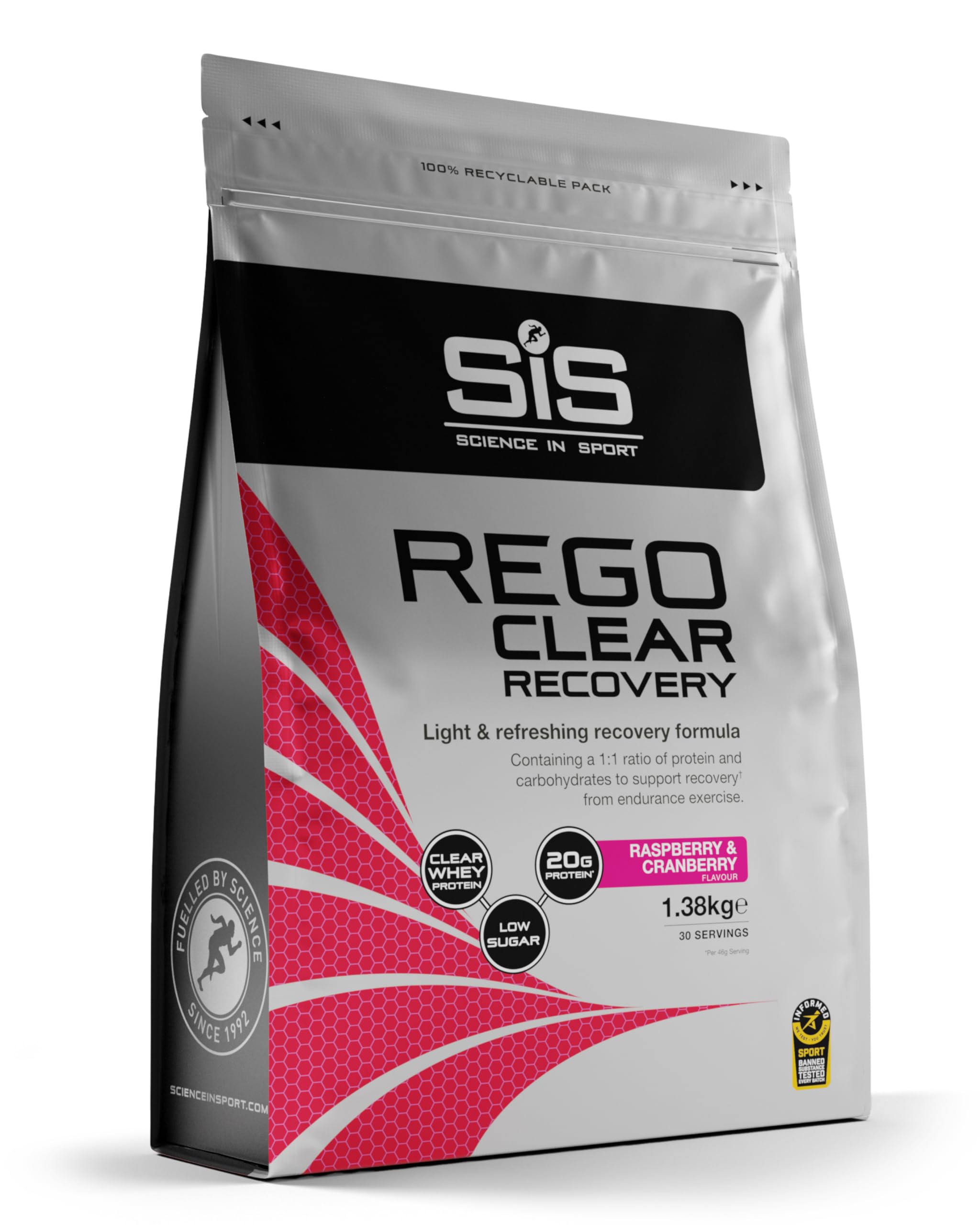 science-in-sport-rego-clear-recovery-pulver-himbeere-cranberry-460g image 8