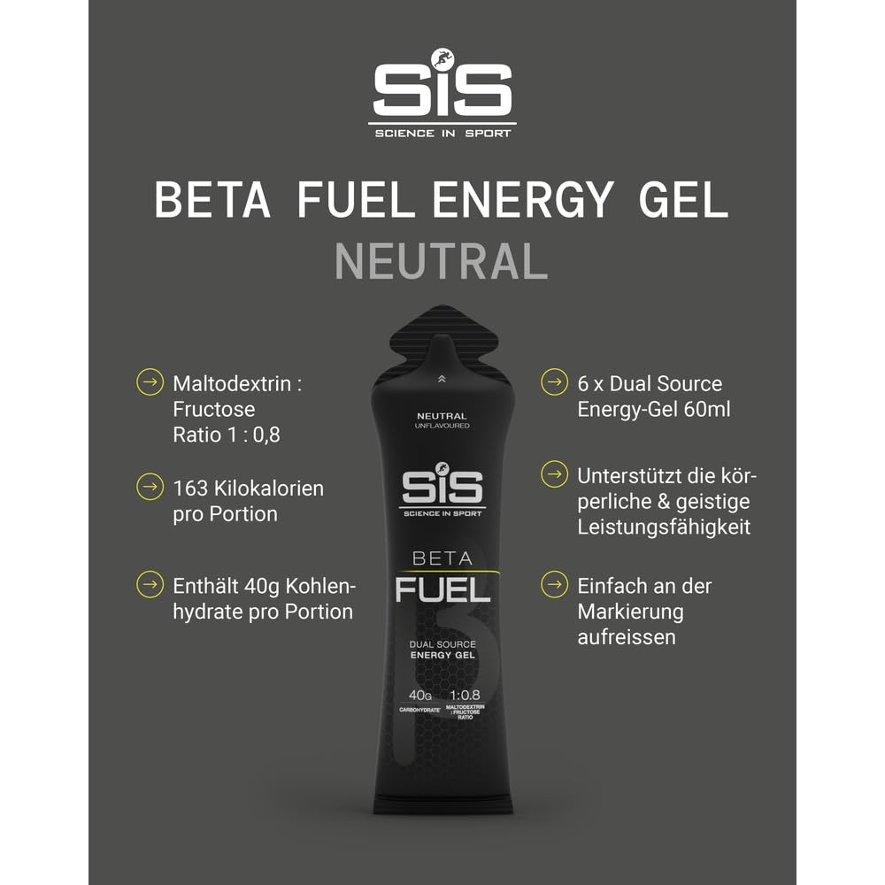 science-in-sport-beta-fuel-gel-6-x-60-ml-ohne-geschmack image 2