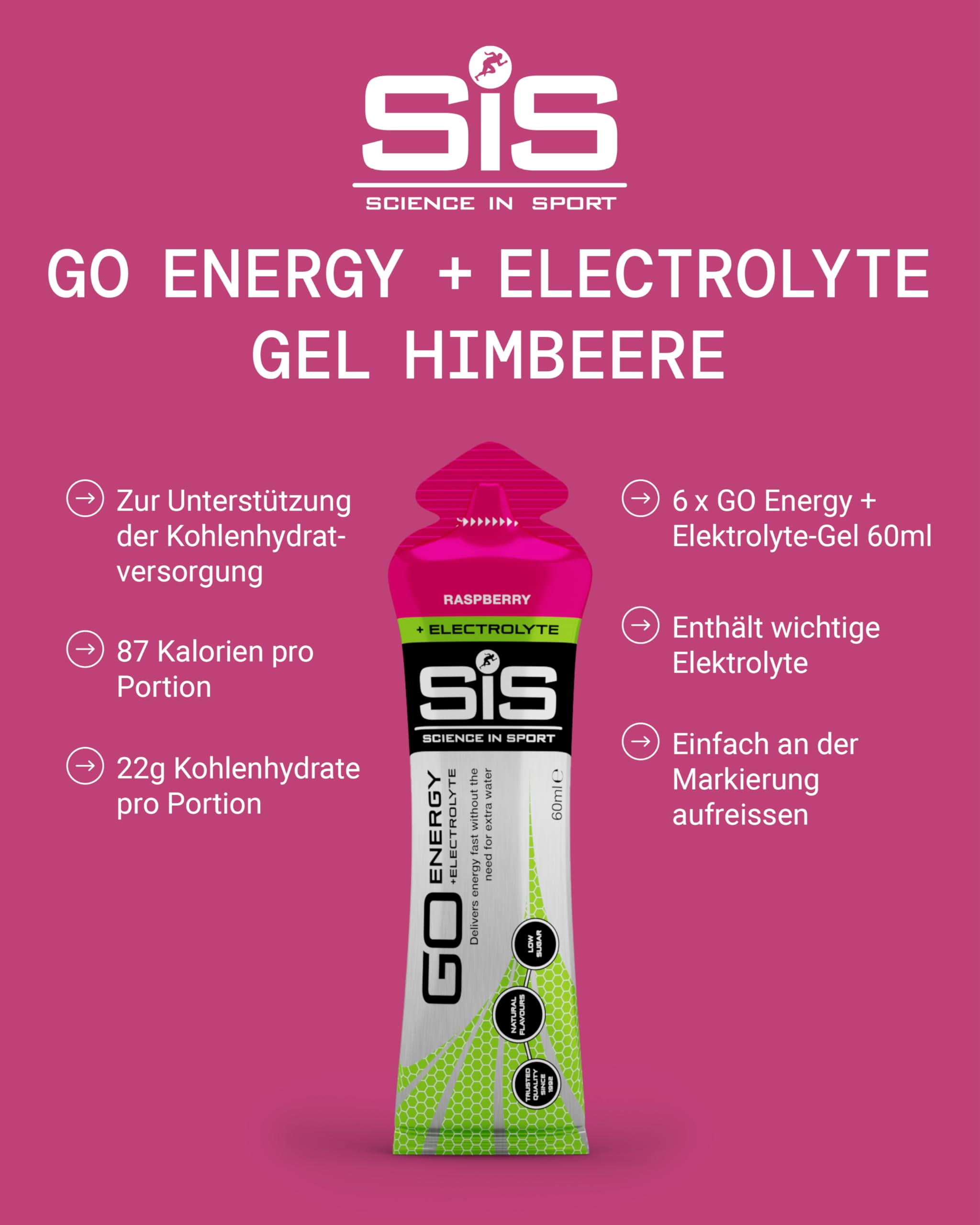 science-in-sport-go-energy-elektrolyt-gel-6-x-60-ml-himbeere image 2