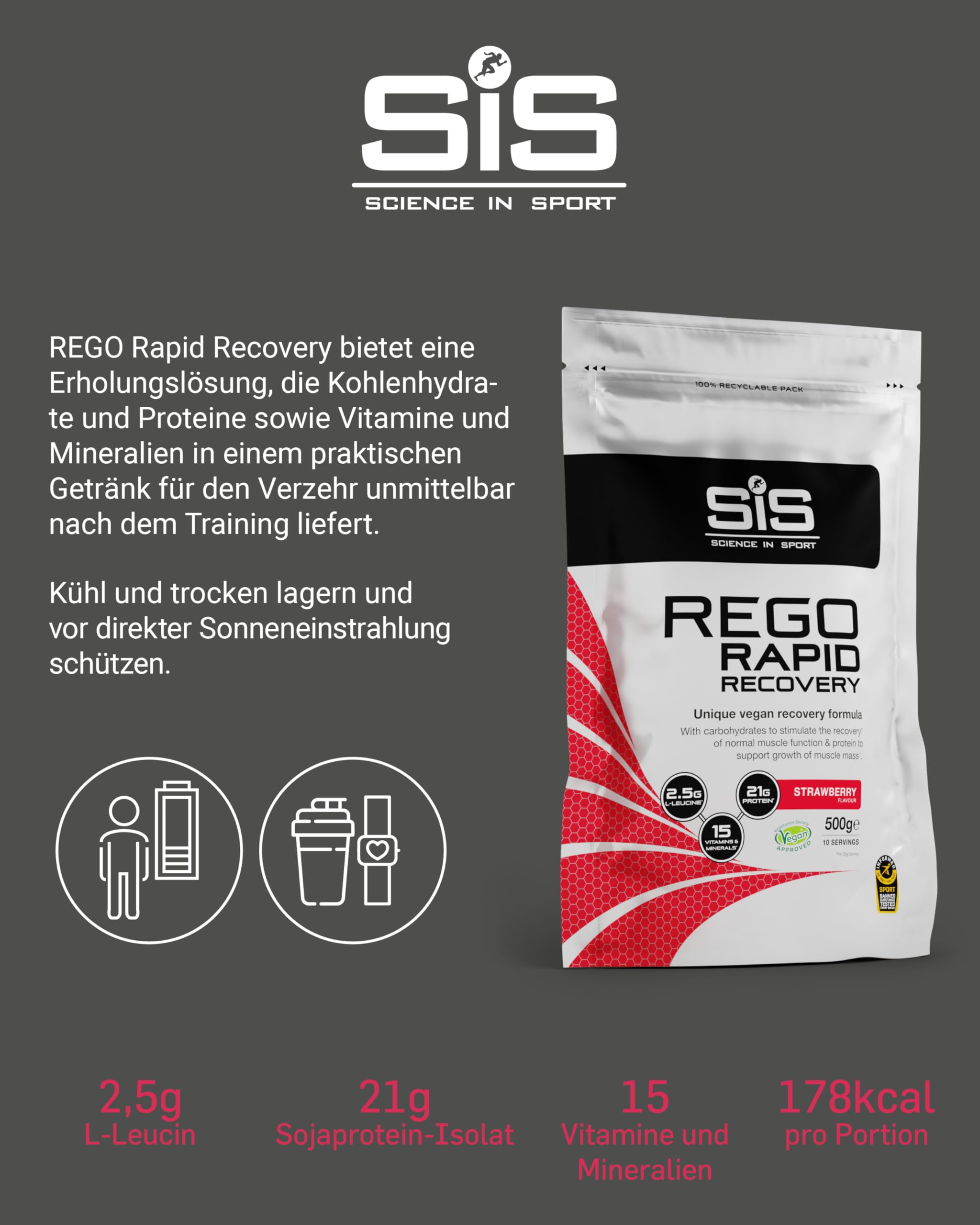 science-in-sport-rego-rapid-recovery-pulver-erdbeere-500g-vegan image 4