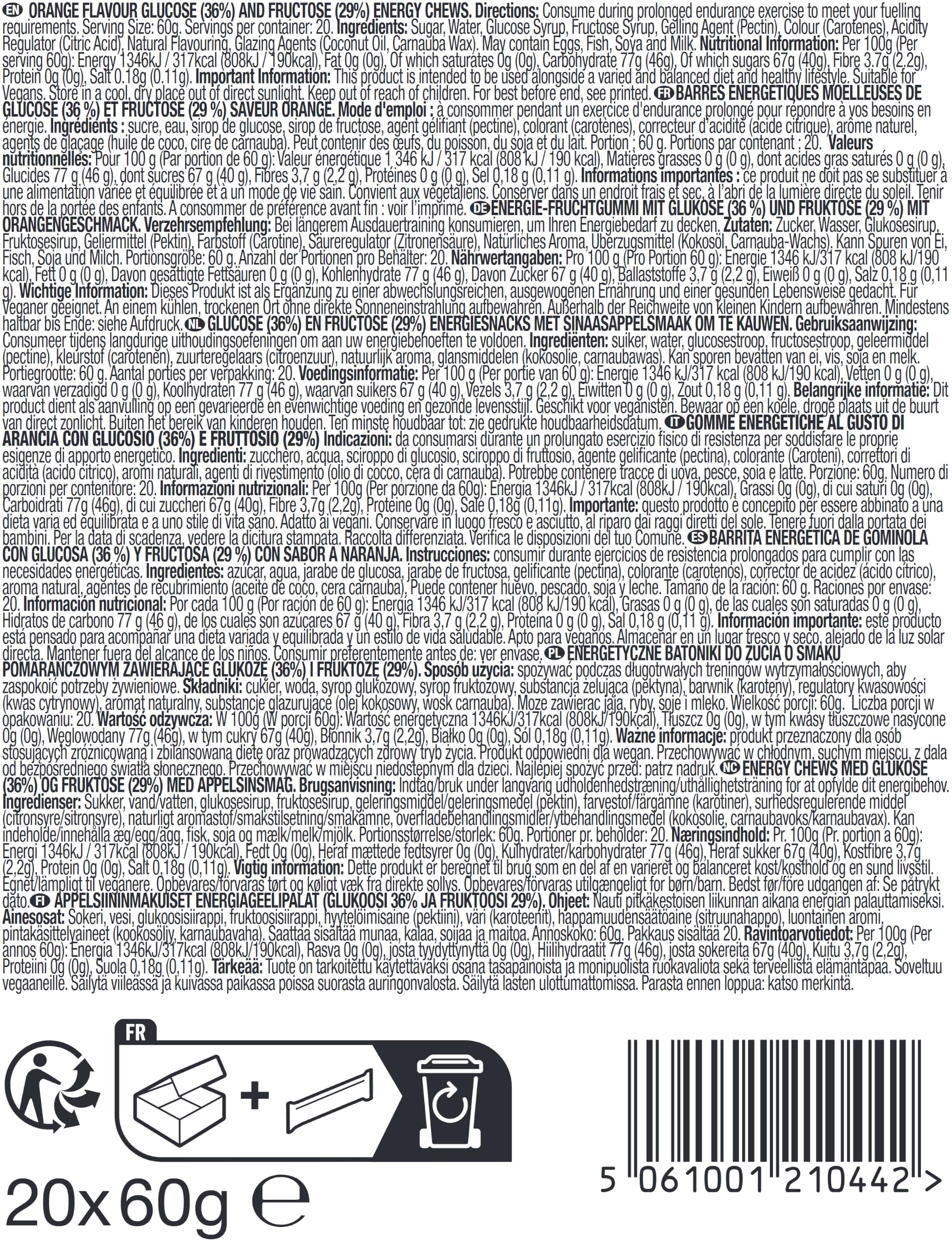 science-in-sport-beta-fuel-energy-chews-orange-20-x-60g image 8