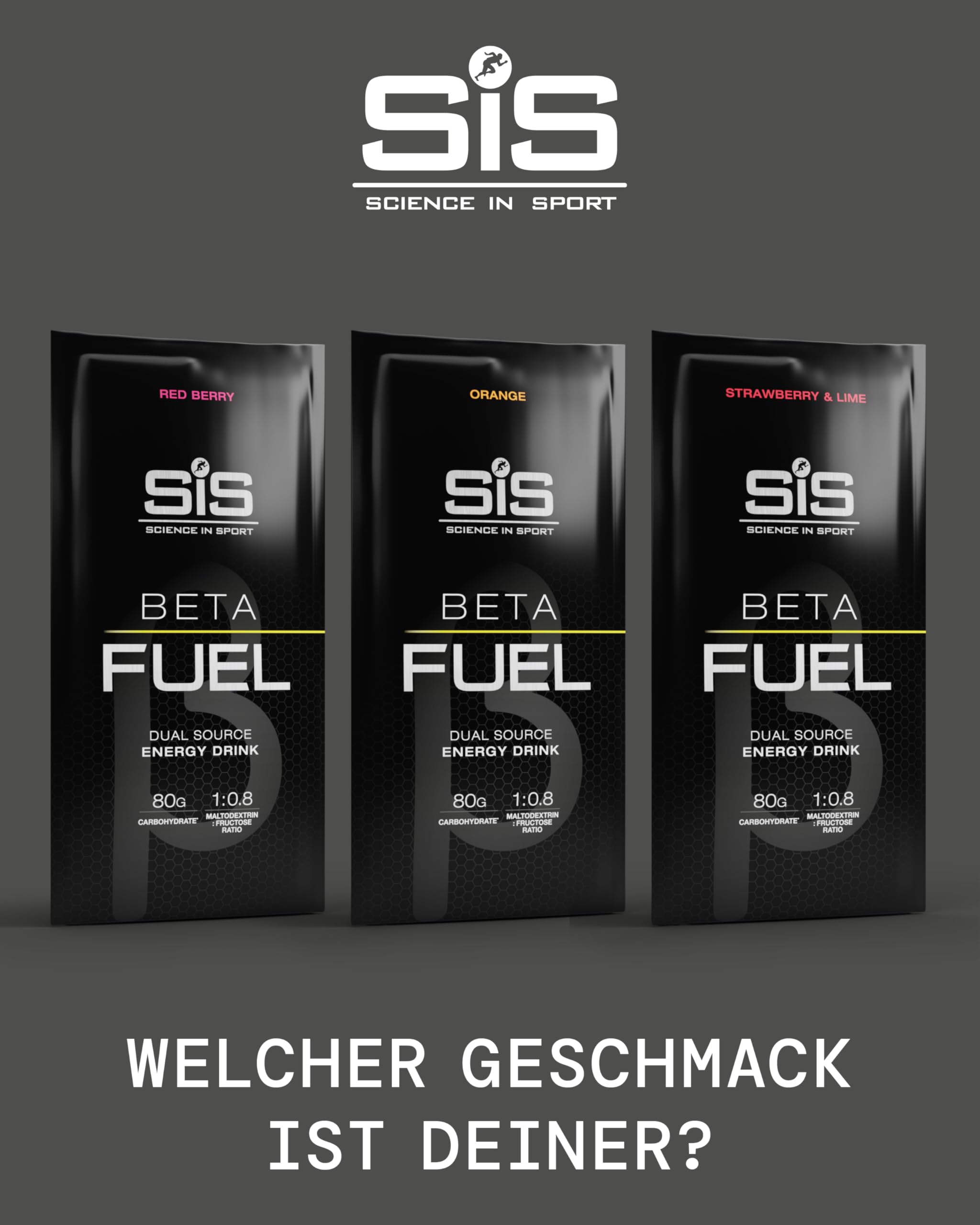 science-in-sport-beta-fuel-80-energy-drink-pulver-rote-beere-15x82g image 6