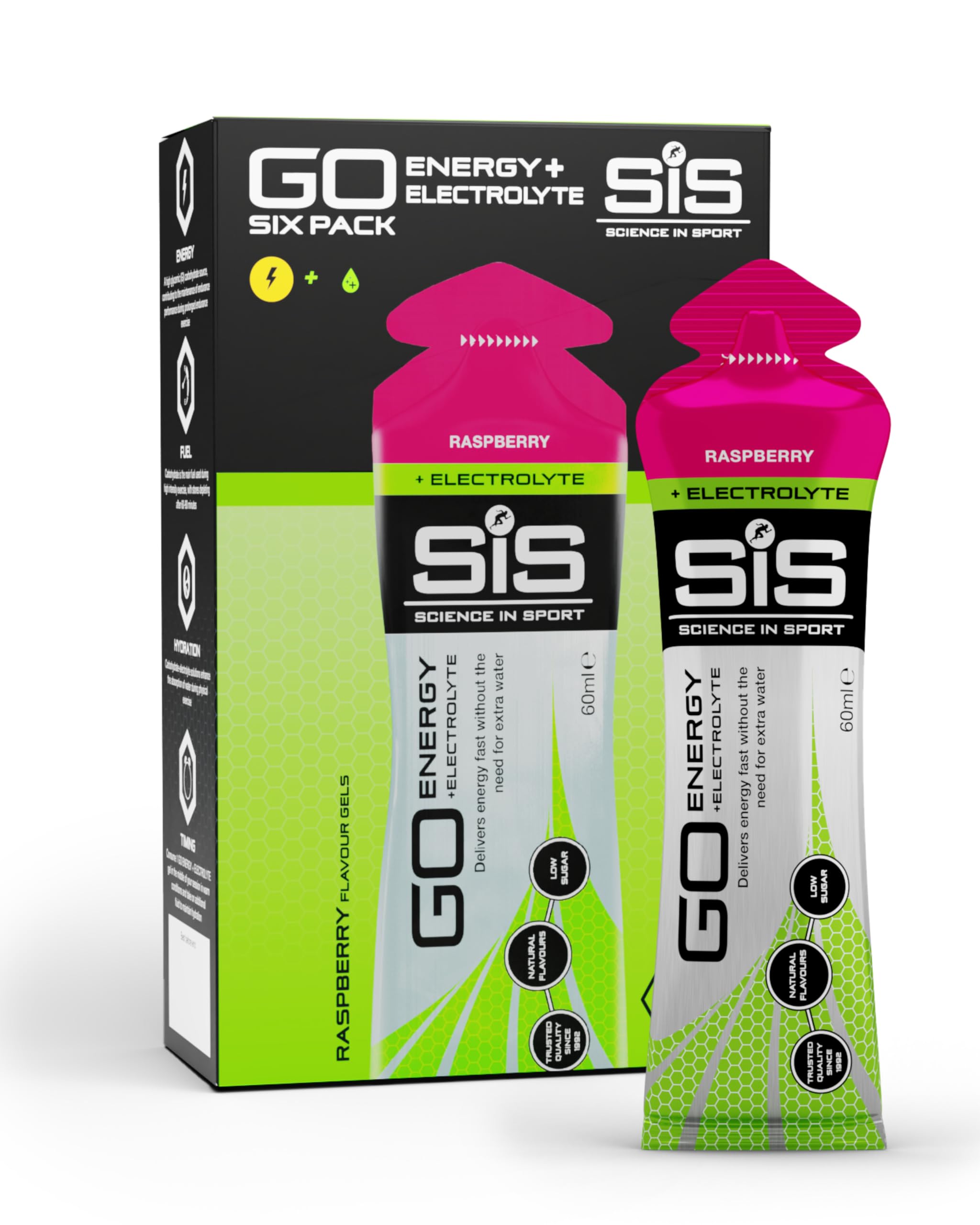 science-in-sport-go-energy-elektrolyt-gel-6-x-60-ml-himbeere image 1